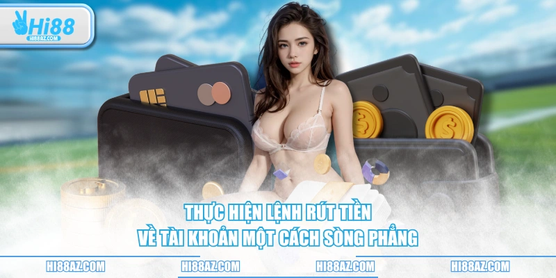 Thực hiện lệnh rút tiền về tài khoản một cách sòng phẳng